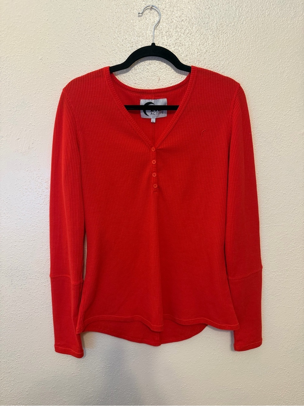Zyia Active Waffle Knit Thermal Top - Picture 1 of 6